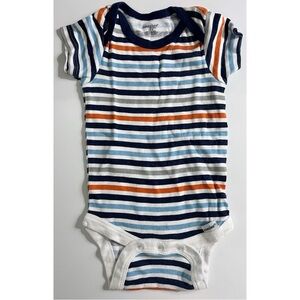Onesies Brand • Blue Orange Striped Onesie